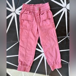 Old Navy pink pull on cargo pants.